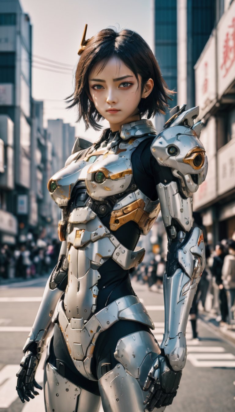 tokyo street view portrait photo of (Battle Angel Alita), cyborg style, cinematic, cinematic shot