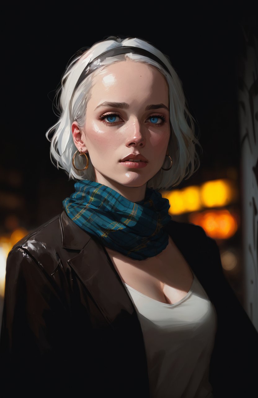 (dark shot:1.1), epic realistic, portrait of girl in pearl earring, blue eyes, tartan scarf, white hair by atey ghailan, by greg rutkowski, by greg tocchini, by james gilleard, by joe fenton, by kaethe butcher, gradient yellow, black, brown and magenta color scheme, grunge aesthetic, graffiti tag wall background, art by greg rutkowski and artgerm, soft cinematic light, adobe lightroom, photolab, hdr, intricate, highly detailed, (depth of field:1.4), faded, (neutral colors:1.2), (hdr:1.4), (muted colors:1.2), hyperdetailed, (artstation:1.4), cinematic, warm lights, dramatic light, (intricate details:1.1), complex background, (rutkowski:0.66), (teal and orange:0.4)
