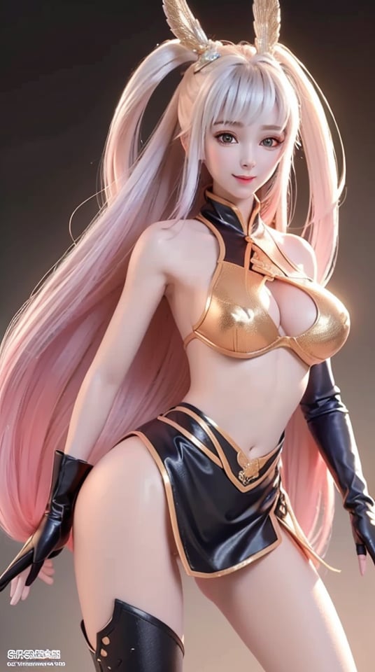 Best quality, ultra clear, most detailed, masterpiece, 8k, a girl, exquisite face, perfect facial features, perfect figure, （Full body close-up photo）,nsfw, no cloth, no bra. No panties, Smiling, full body. Medium breast, face forward,,