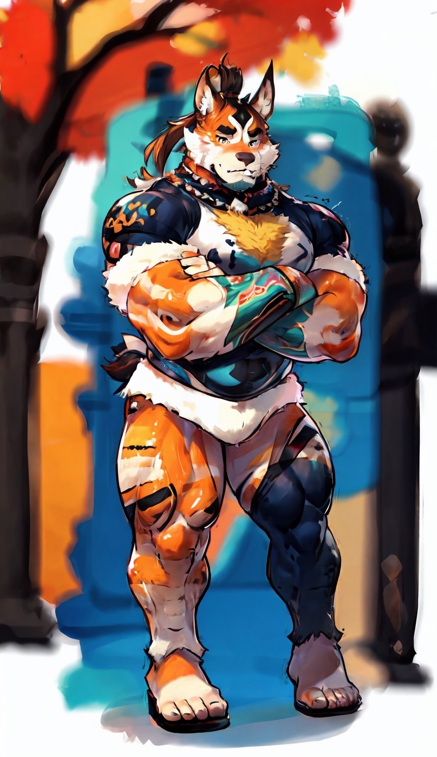 1 kemono mature male, furred, solo, 4K,  masterpiece, ultra-fine details, full_body, thick arms, prominent ear, thick eyebrow, Argus-eyed, big_muscle,  muscular thighs, tall, Muscular, stocky,
Japanese summer fastival,rha30,fantasy00d,cartoon,RING
