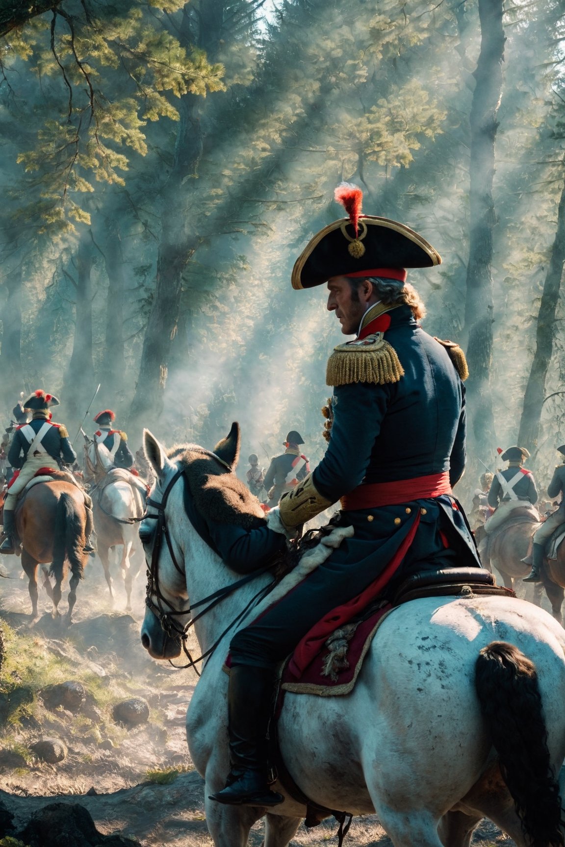 

The scene captures Napoleonin  a leader who sought to leave a lasting legacy.
, cinematic shot + dynamic composition, incredible detail, sharpness, details + intricate details + professional lighting, film lighting + 35mm + Anamorphic + Lightroom + Cinematography + Bokeh + Flares + Film Grain + HDR10 + 8K + Roger Deakins, ((Cinematic)),greg rutkowski