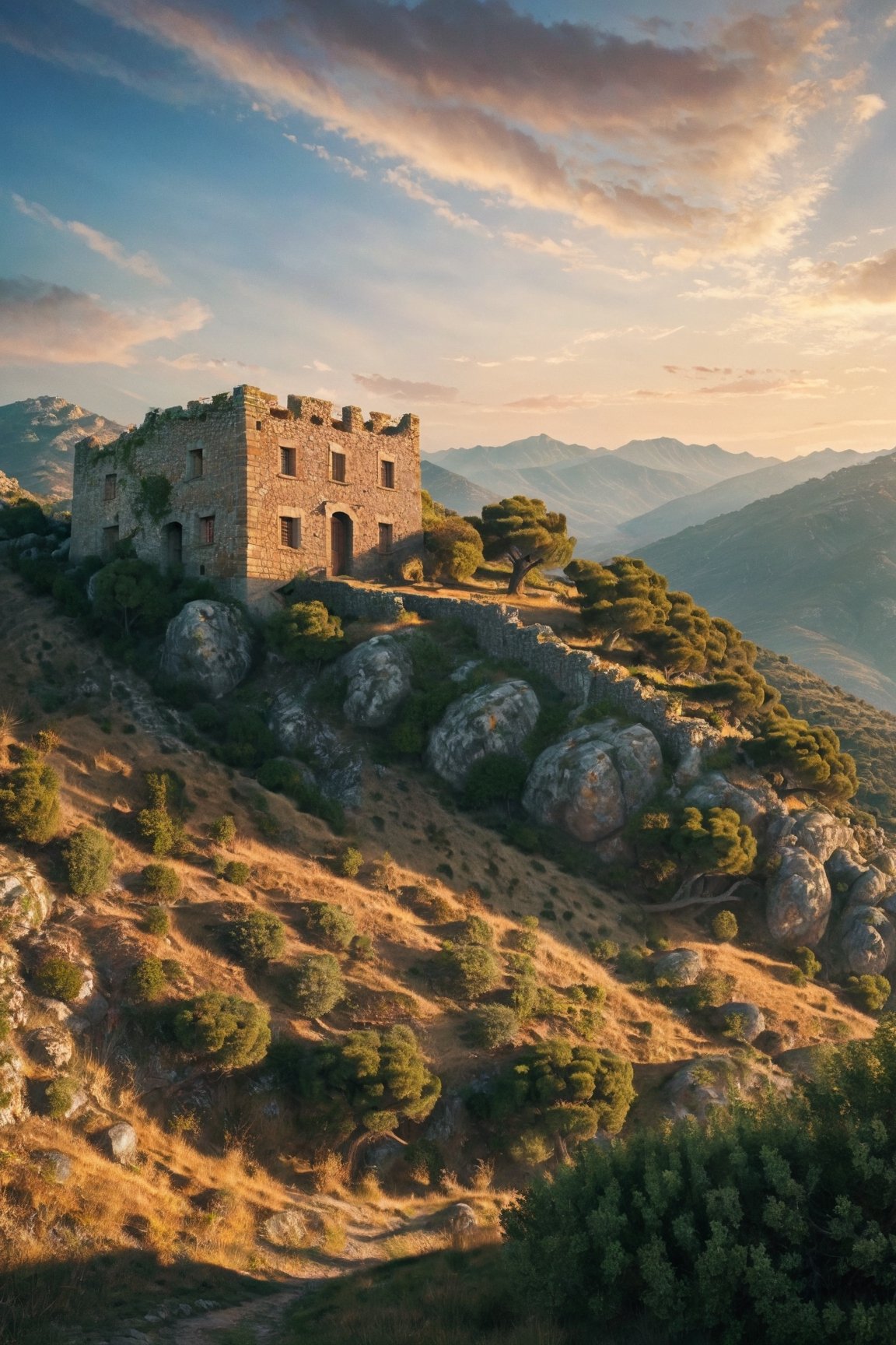 

In the tumultuous times of the early 1800s europe, landscape and people, prosperous city, beautiful landscape,


Imagine a rugged, sun-soaked landscape of Corsica, the Mediterranean breeze carrying whispers of change. In the midst of this backdrop stands a modest stone house, nestled amidst rolling hills and olive groves. 

, cinematic shot + dynamic composition, incredible detail, sharpness, details + intricate details + professional lighting, film lighting + 35mm + Anamorphic + Lightroom + Cinematography + Bokeh + Flares + Film Grain + HDR10 + 8K + Roger Deakins, ((Cinematic)),greg rutkowski