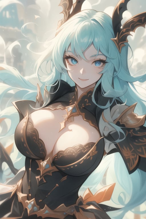 (best quality, masterpiece, colorful, dynamic angle) a sexy mage, beautiful detailed eyes:1.2,best illumination, (best shadow, an extremely delicate and beautiful, Anime face,2.5D,8k, Beautiful facial ,gigantic hanging breasts,features,bloom),dragon_real,riding a flying dragon, above the clouds, mage hood, smiling, beautiful colorful background, distopian city on fire, (intricate details, hyperdetailed:1.15, extreme detailed, highest detailed), sml76,yuzu