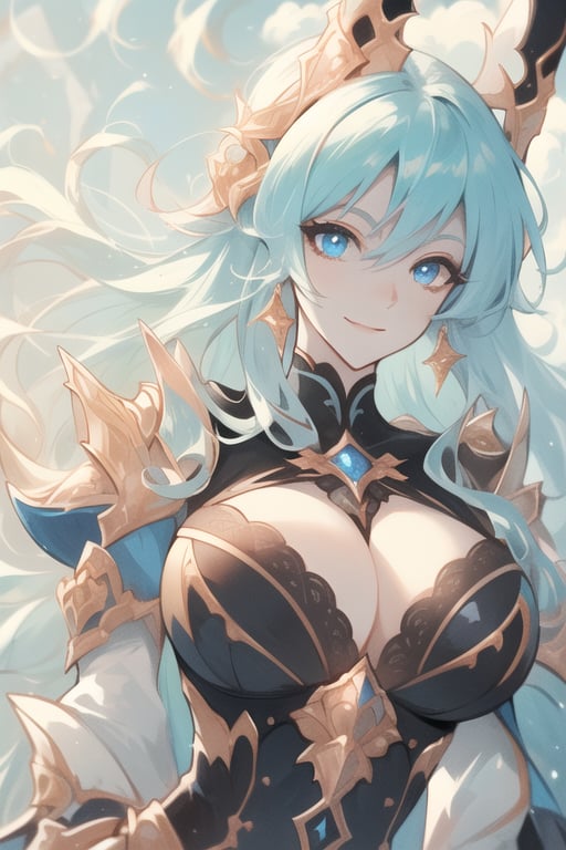 (best quality, masterpiece, colorful, dynamic angle) a sexy mage, beautiful detailed eyes:1.2,best illumination, (best shadow, an extremely delicate and beautiful, Anime face,2.5D,8k, Beautiful facial ,gigantic hanging breasts,features,bloom),dragon_real,riding a flying dragon, above the clouds, mage hood, smiling, beautiful colorful background, distopian city on fire, (intricate details, hyperdetailed:1.15, extreme detailed, highest detailed), sml76,yuzu