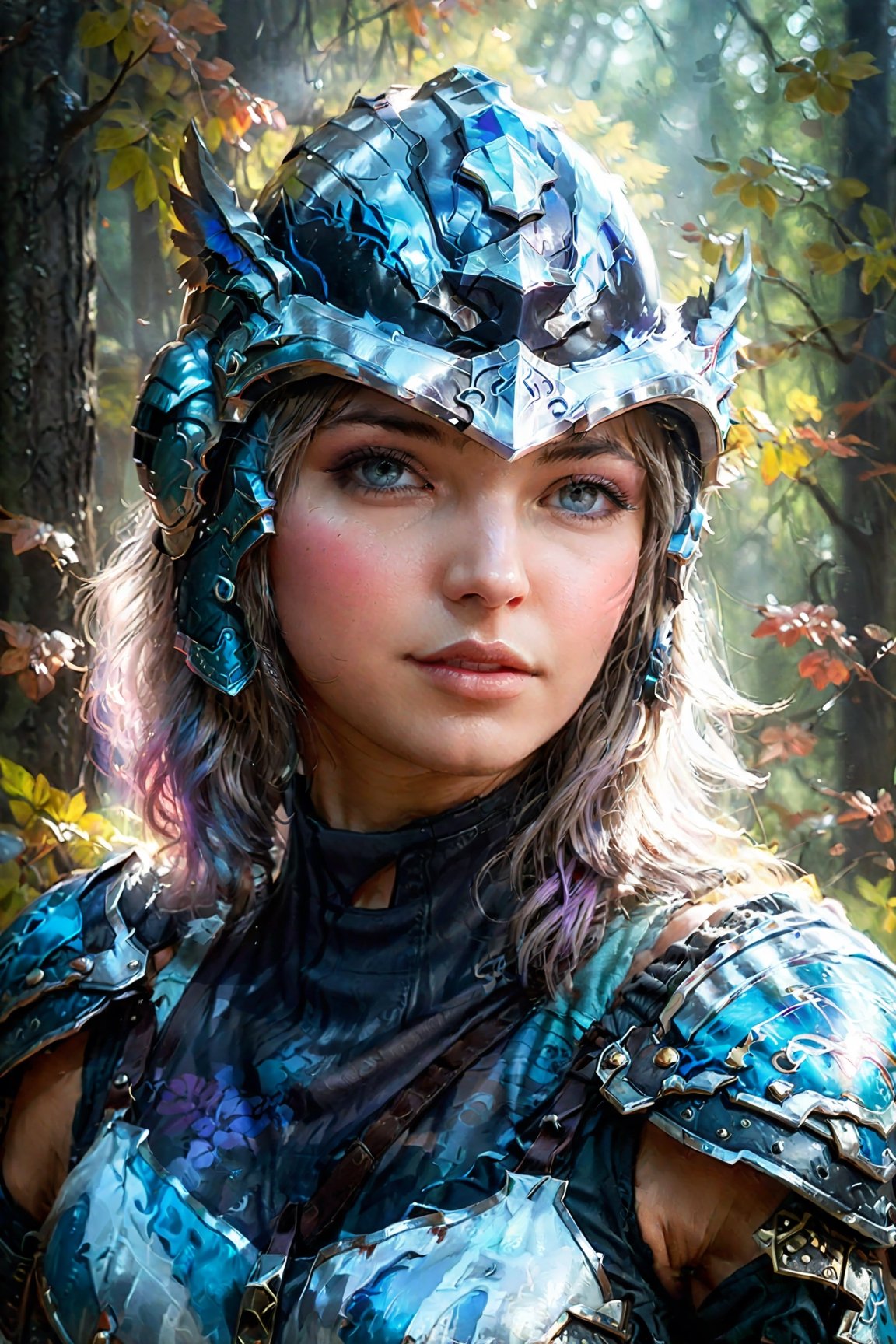 (Full body view:2.1) , Pencil art by Artgerm, colors by Karol Bak, hdr photo, High dynamic range, vivid, rich details, clear shadows and highlights, realistic, intense, enhanced contrast, highly detailed, (winged helmet:2.2) , Blade warrior girl Knight, light blue armor, (both hands rest over a big large broad sword:2) in front, (tall sentry pose:2.5), dark fog forest scenery, photoreal, photographic, concept art, cinematic lighting, cinematic composition, rule of thirds, mysterious, eerie, cinematic lighting, ultra-detailed, ultrarealistic, photorealism, 8k, octane render, sf, cinematic, digital art, colorful, wlop, artgerm and james jean, ultra hd, realistic, vivid colors, highly detailed, UHD drawing, perfect composition, beautiful detailed intricate insanely detailed, rays, vivid colors reflects, luminism, detailmaster2,Movie Still,