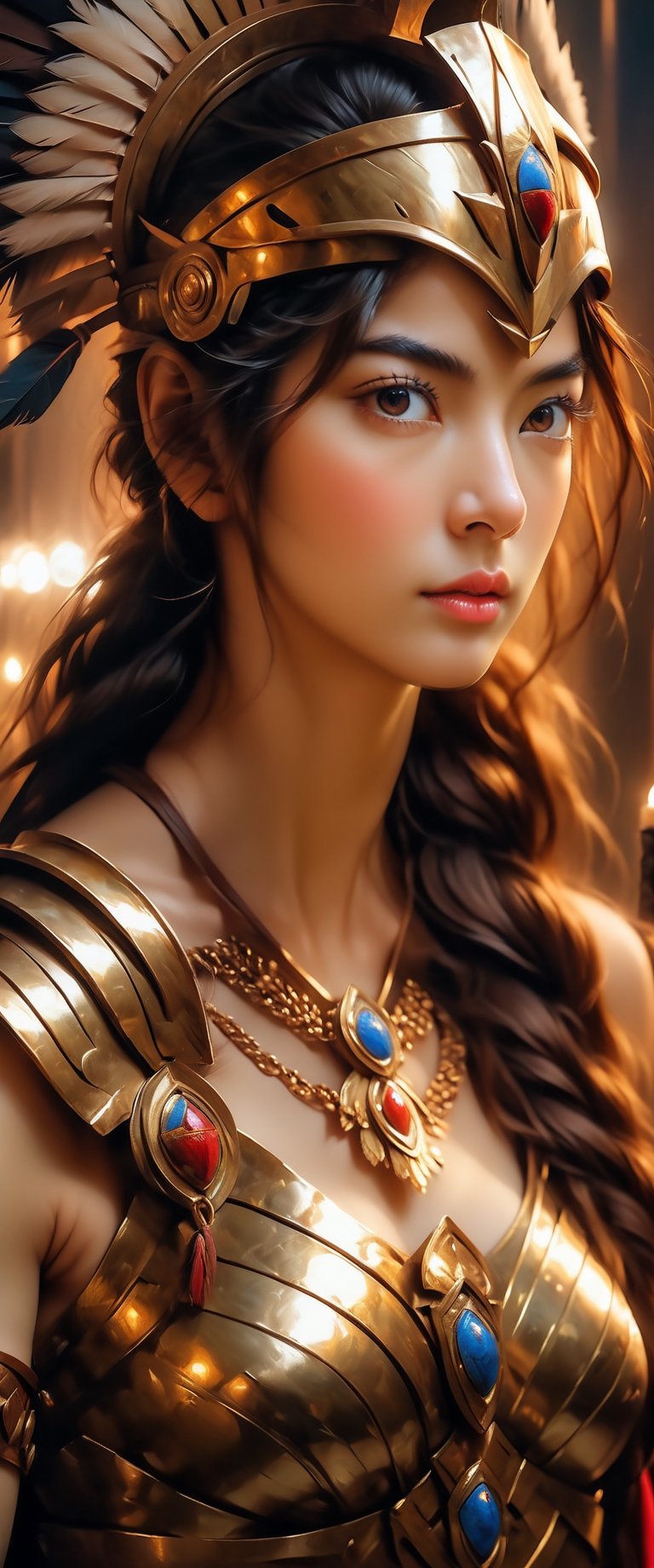 a masterpiece, stunning beauty, hyper-realistic oil painting, dark chiarascuro lighting, warrior woman, , fr4z3tt4 , more detail XL, Leonardo Style, close up,,,,,,
,fr4z3tt4 ,sooyaaa,jennierubyjenes