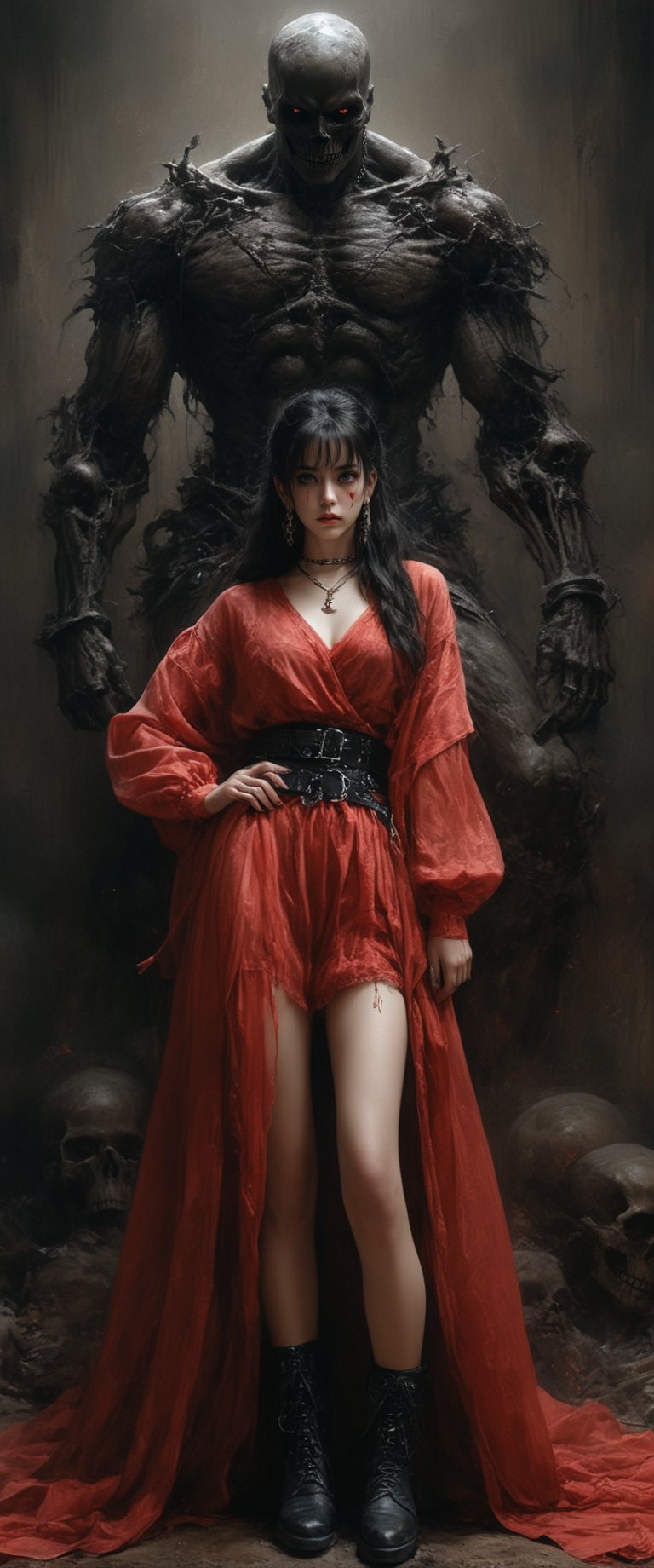  (((by John Collier, John William Waterhouse, pinup style, silver, gold), perfect anatomy, , , 1girl, solo, long hair, breasts, looking at viewer, bangs, black hair, red eyes, long sleeves, navel, holding, jewelry, very long hair, jacket, full body, weapon, earrings, boots, outdoors, open clothes, choker, midriff, belt, pants, hood, blunt bangs, nail polish, holding weapon, collar, open jacket, lips, blood, makeup, chain, facial mark, squatting, ring, knife, building, red footwear, black nails, hooded jacket, red jacket, cross-laced footwear, hood up, hoop earrings, lace-up boots, red lips, holding knife, red pants), dark and moody style, perfect face, outstretched perfect hands. masterpiece, professional, award-winning, intricate details, ultra high detailed, 64k, dramatic light, volumetric light, dynamic lighting, Epic, splash art .. ), by james jean $, roby dwi antono $, ross tran $. francis bacon $, michal mraz $, adrian ghenie $, petra cortright $, gerhard richter $, takato yamamoto $, ashley wood, tense atmospheric, , , , sooyaaa,IMGFIX,Comic Book-Style,Movie Aesthetic,action shot,photo r3al ,bad quality image,oil painting, cinematic moviemaker style,Japan Vibes,H effect,koh_yunjung ,koh_yunjung,kwon-nara,sooyaaa,colorful,bones,skulls,the reaper,,armor,han-hyoju-xl
,DonMn1ghtm4reXL, ct-fujiii,ct-jeniiii, ct-goeuun,mad-cyberspace,FuturEvoLab-mecha,cinematic_grain_of_film,a frame of an animated film of,score_9,3D,style akirafilm,Wellington22A,Mina Tepes,lucia:_plume_(sinful_oath )_(punishing:_g,VAMPL, FANG-L ,kizuki_rei, ct-eujiiin,Jujutsu Kaisen Season 2 Anime Style,ChaHaeInSL,Mavelle,Uguisu Anko,Zenko,ct-virtual,satanas, the devil, azrael, 