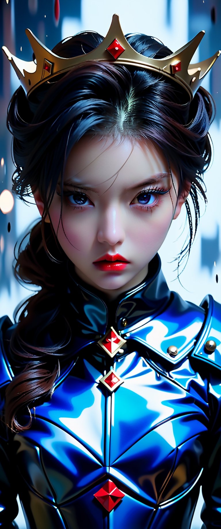 breathtaking ethereal RAW photo of female ((poster of a sexy [princess, suffering, burdened by the weight of a crown, ] in a [ ], pissed_off,angry, latex uniform, eye angle view, ,dark anim,minsi,goeun, , , )), dark and moody style, perfect face, outstretched perfect hands . masterpiece, professional, award-winning, intricate details, ultra high detailed, 64k, dramatic light, volumetric light, dynamic lighting, Epic, splash art .. ), by james jean $, roby dwi antono $, ross tran $. francis bacon $, michal mraz $, adrian ghenie $, petra cortright $, gerhard richter $, takato yamamoto $, ashley wood, tense atmospheric, , , , sooyaaa,IMGFIX,Comic Book-Style,Movie Aesthetic,action shot,photo r3al,bad quality image,oil painting, cinematic moviemaker style,Japan Vibes,H effect,koh_yunjung ,koh_yunjung,kwon-nara,sooyaaa,colorful,roses_are_rosie,armor,han-hyoju-xl
,Enhanced All