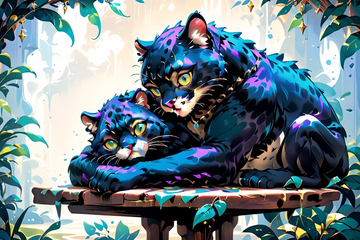 In the style of digital illustration, envision a panther man peacefully napping with his head resting on a table, inspired by the whimsical and surreal world of Salvador Dali, where reality intertwines with dreams, featuring vibrant colors and surreal elements to add a touch of magic to the scene.

300 DPI, HD, 8K, Best Perspective, Best Lighting, Best Composition, Good Posture, High Resolution, High Quality, 4K Render, Highly Denoised, Clear distinction between object and body parts, Masterpiece, Beautiful face, 
Beautiful body, smooth skin, glistening skin, highly detailed background, highly detailed clothes, 
highly detailed face, beautiful eyes, beautiful lips, cute, beautiful scenery, gorgeous, beautiful clothes, best lighting, cinematic , great colors, great lighting, masterpiece, Good body posture, proper posture, correct hands, 
correct fingers, right number of fingers, clear image, face expression should be good, clear face expression, correct face , correct face expression, better hand position, realistic hand position, realistic leg position, no leg deformed, 
perfect posture of legs, beautiful legs, perfectly shaped leg, leg position is perfect,
,2d game scene