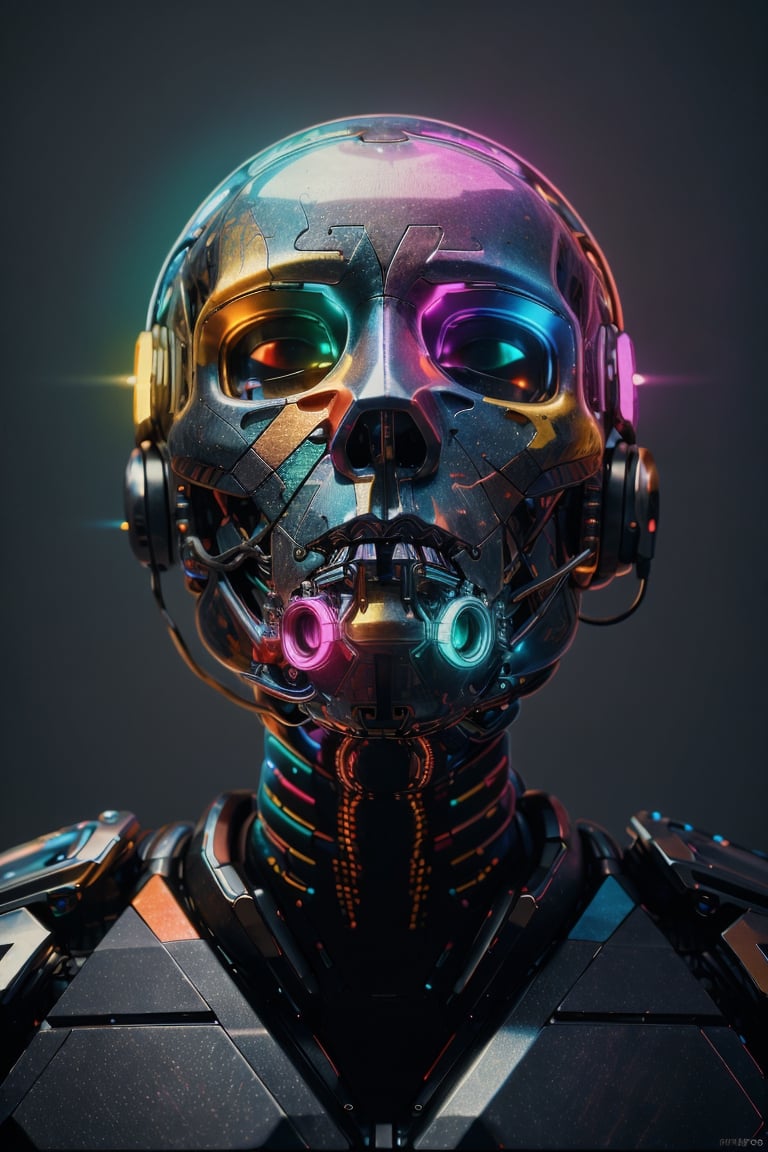 (((Masterpiece))), cyborg human with the top of his head is missing, a psychedelic colored brain is exposed inside his skull, colored lights emanate from the crevices of the cyborg brain,  complex 3d render, intricate reflections, ultra-detailed, HDR, Hyperrealism, sharp focus, Panasonic Lumix s pro 50mm, 8K, octane rendering, raytracing, (((professional photography))), high definition, photorealism, hyper-realistic, bokeh, depth of field, dynamically backlit, sharp edges, studio, vibrant details, ((professional Color grading)),