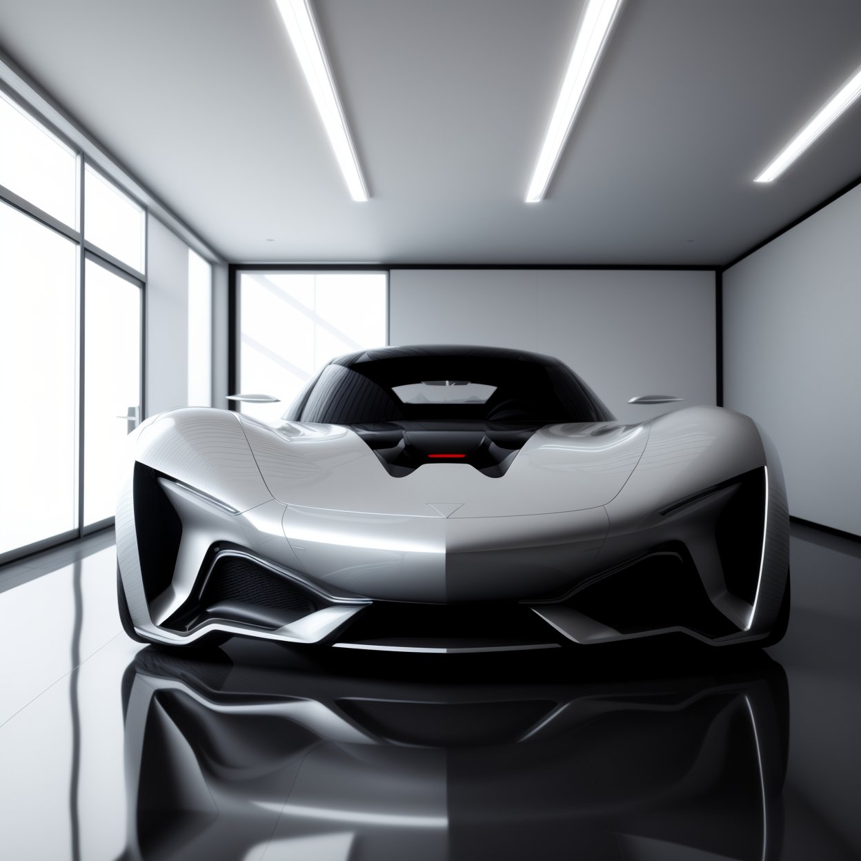 1 car, electric, concept, realistic, reflecting lights, flat, sleek, futuristic, sharp looks, prototype, 3d, studio, studio lighting, masterpiece, best quality, highest resolution, highly detailed, 4k, flat car design, next generation prototype, studio light reflections, single car, single image