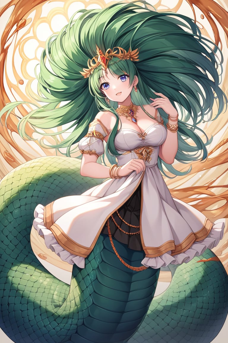 score_9, score_8_up, score_7_up, score_6_up, score_5_up, score_4_up, BREAK, source_anime,


Viridian Naga: A serpentine naga with emerald green scales that glimmer in sunlight, adorned with golden jewelry and intricate patterns.


,horror anime art style , abstract art, anime art style, 
