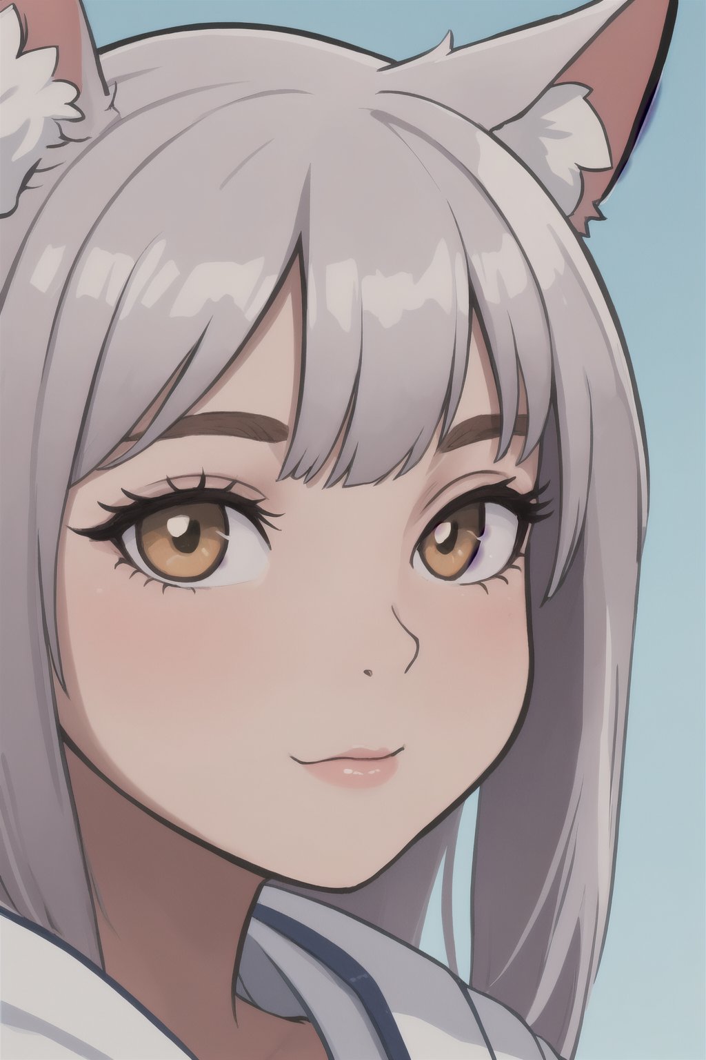 fox girl, face close-up