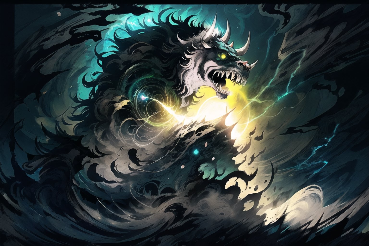  In the realm of digital illustration, imagine a ferocious cow monster in a grassy expanse, illustrated with vibrant energy akin to the style of Lois van Baarle. The bull monster charges, surrounded by swirling dust, emitting a primal roar. The color palette is bold and saturated, amplifying the monster's menacing presence. Facial details are intricately depicted, showcasing a mix of rage and power. Illuminated by a surreal, otherworldly light source, the atmosphere is charged with tension.

300 DPI, HD, 8K, Best Perspective, Best Lighting, Best Composition, Good Posture, High Resolution, High Quality, 4K Render, Highly Denoised, Clear distinction between object and body parts, Masterpiece, Beautiful face, 
Beautiful body, smooth skin, glistening skin, highly detailed background, highly detailed clothes, 
highly detailed face, beautiful eyes, beautiful lips, cute, beautiful scenery, gorgeous, beautiful clothes, best lighting, cinematic , great colors, great lighting, masterpiece, Good body posture, proper posture, correct hands, 
correct fingers, right number of fingers, clear image, face expression should be good, clear face expression, correct face , correct face expression, better hand position, unrealistic hand position, ,ghost nocturnal,no_humans
