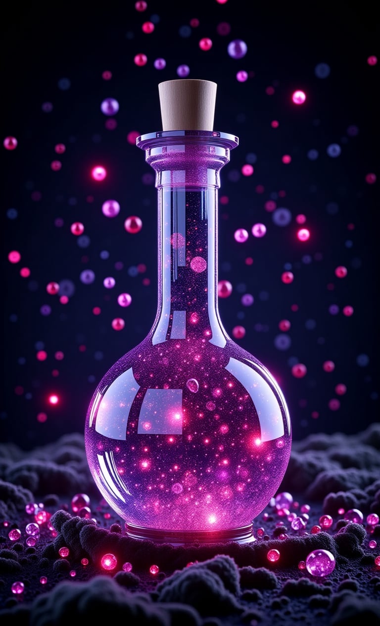 a stunning magic potion, intricately detailed, 3d vray render