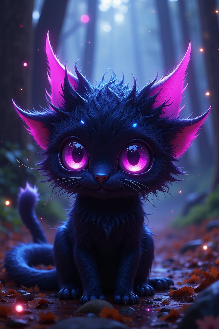 olpntng style, Cute and adorable darkness creature, glowing smoke neon eyes, fantasy, sunlight, sunbeam, intricate detail. 8k, dreamlike, surrealism, super cute, symmetrical, soft lighting, trending on artstation, intricate details, highly detailed, unreal engine, by ross tran, wlop, artgerm and james jean, Brian Froud, art illustration by Miho Hirano, Neimy Kanani, oil on canvas by Aykut Aydoğdu, oil painting, heavy strokes, paint drippingi