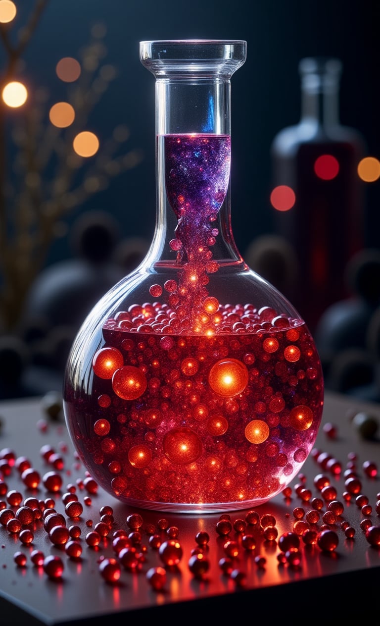 a stunning magic potion, intricately detailed, 3d vray render