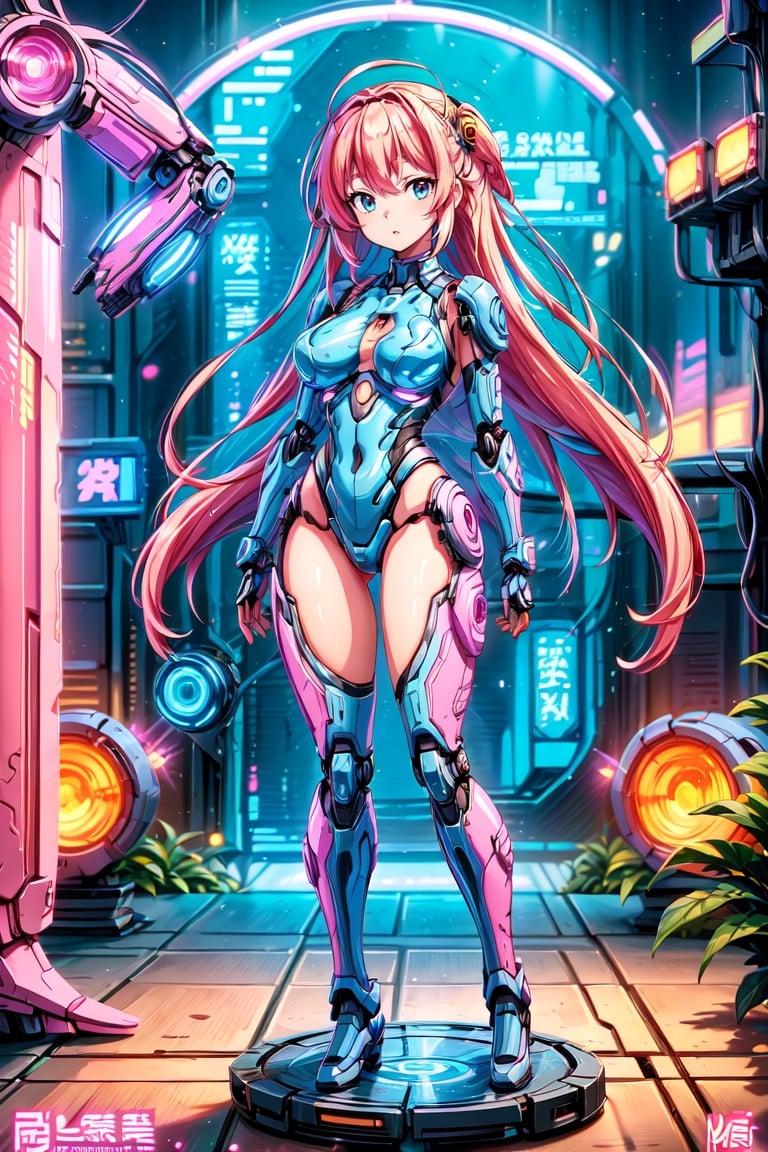 (1girl), solo, perfect figure, Pink hair, long hair, delicate face, Bikini Mecha, Cyberpunk scene, (Mecha Anime Figurine:1.5), (Depth of field:1.2),
(Masterpiece, Best Quality, 8k:1.2), (Ultra-Detailed, Highres, Extremely Detailed, Absurdres, Incredibly Absurdres, Huge Filesize:1.1), (Cyberpunk Style:1.3), By Futurevolab, Neon Lights, Futuristic Cityscape, High-Tech Ambiance. ,Mecha,Mecha Anime Figurine