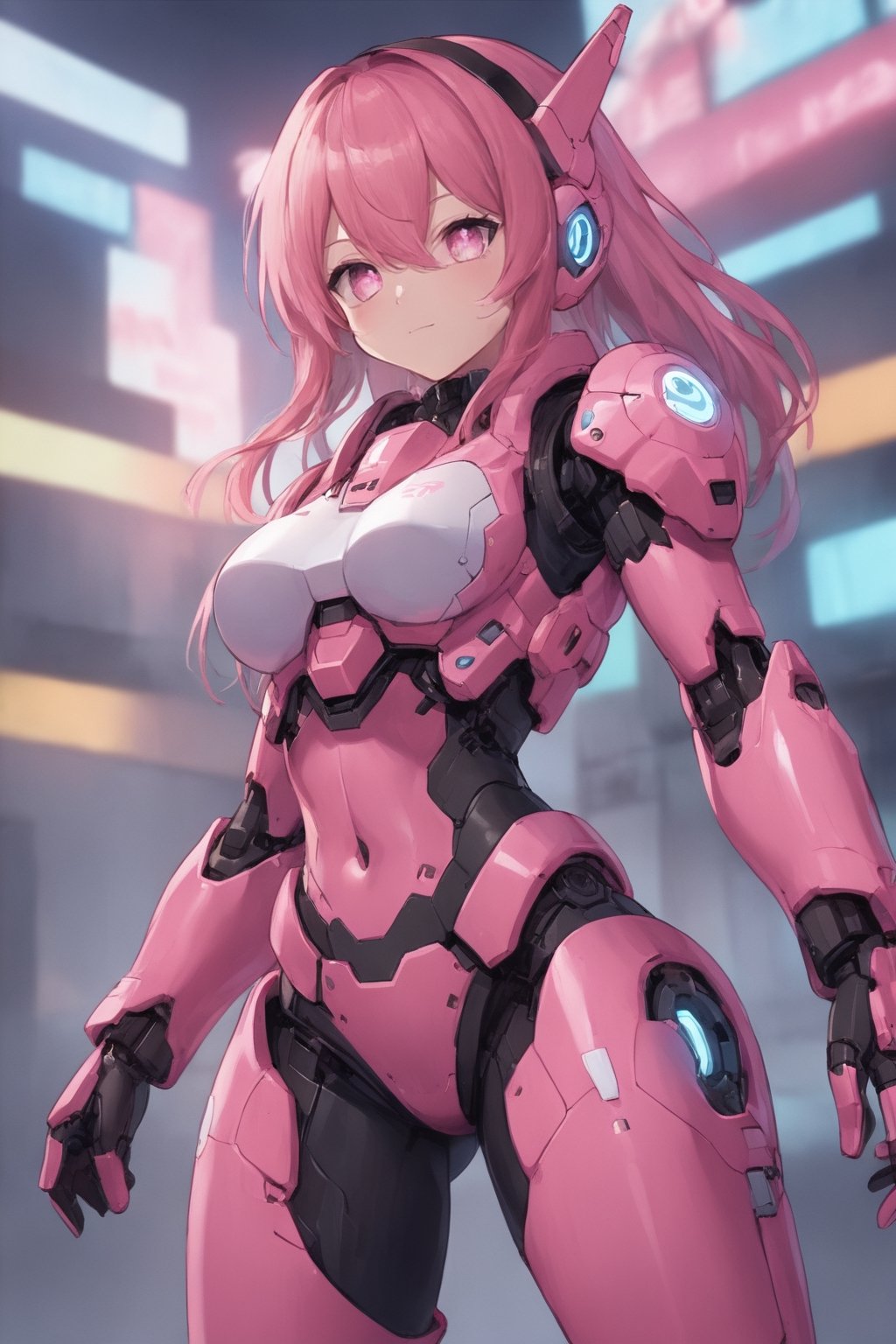 score_9, score_8_up, score_7_up, score_6_up, score_5_up, score_4_up, 
Source_Anime, Source_Japanese anime, Source_Pro anime, FuturEvoLab-Lora-mecha, 
1girl, solo, adorable robot girl, futuristic lightweight armor, sparkling eyes, playful hairstyle, pastel neon environment, interactive pose, high-tech gadgets around, soft shadows
