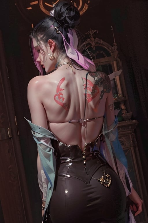 her  back Magic symbols, 