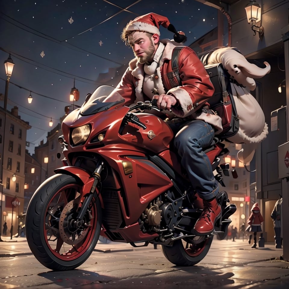 santa on his midnight ride ,wrenchftmfshn,b33rb3lly,Christmas