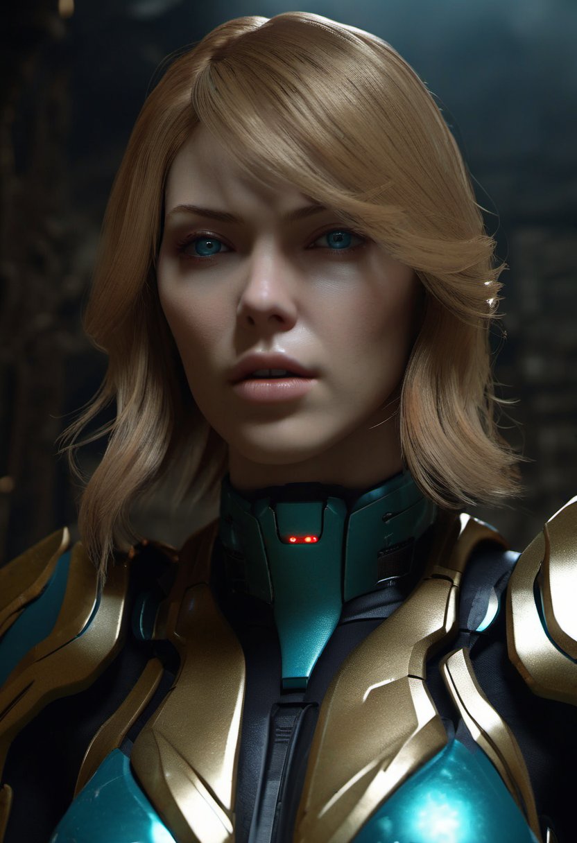 Ra   samus wearing zerosuit, beautiful face, fit body walking in a  foreboding underground dungeon with mist and dramatic lighting, instruments of torture  , dust, surrounded by dark monsters will glowing eyes, dramatic lighting, masterpiece, 8k, highly detailed, ultra realistic, dramatic composition, foreboding, dark, best composition, classic, photorealistic, ultra sharp, ultra realistic, masterpiece, highly detailed face, highly detailed eyes, highly detailed fingers, highly detailed skin, highly detailed lips, close up of skin, skin pores, 8k, ultra high res, sharpened, crisp, 100-400mm lens, ( grey  eye color:0.5)