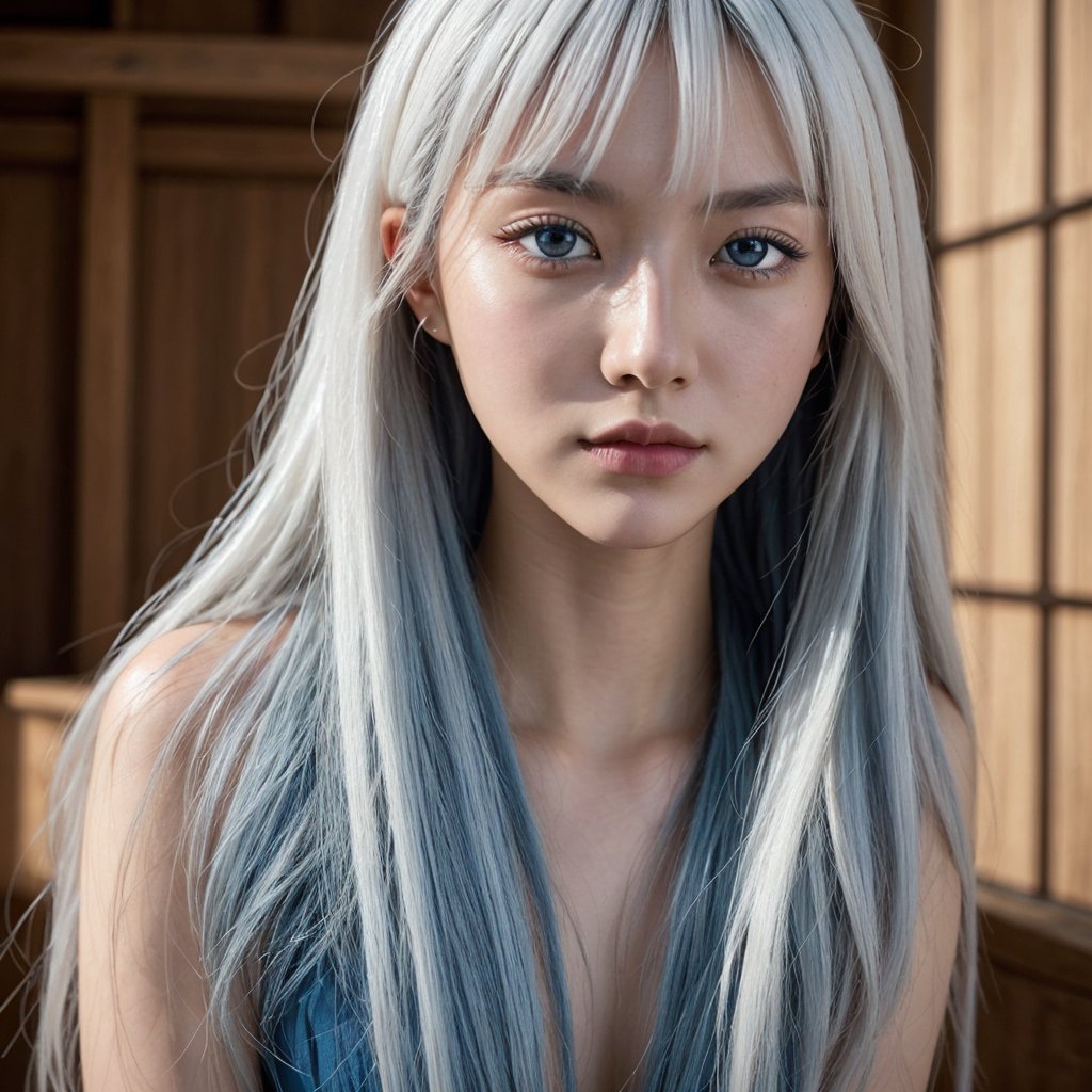 2_girls,long hair,(((white hair))),(((blue_eyes))),korean and japanese models, 18 y.o,extremely high quality RAW photograph, detailed background, intricate, Exquisite details and textures, highly detailed, ultra detailed photograph, warm lighting, 4k, sharp focus, high resolution, detailed skin, detailed eyes, 8k uhd, dslr, high quality, film grain, Fujifilm XT3, final fantasy still, kpop idols, zoomed out, full_body, full-body_portrait, perfect,souryuuasukalangley,doggy-style, exposed_pussy, looking back, looking_at_camera,