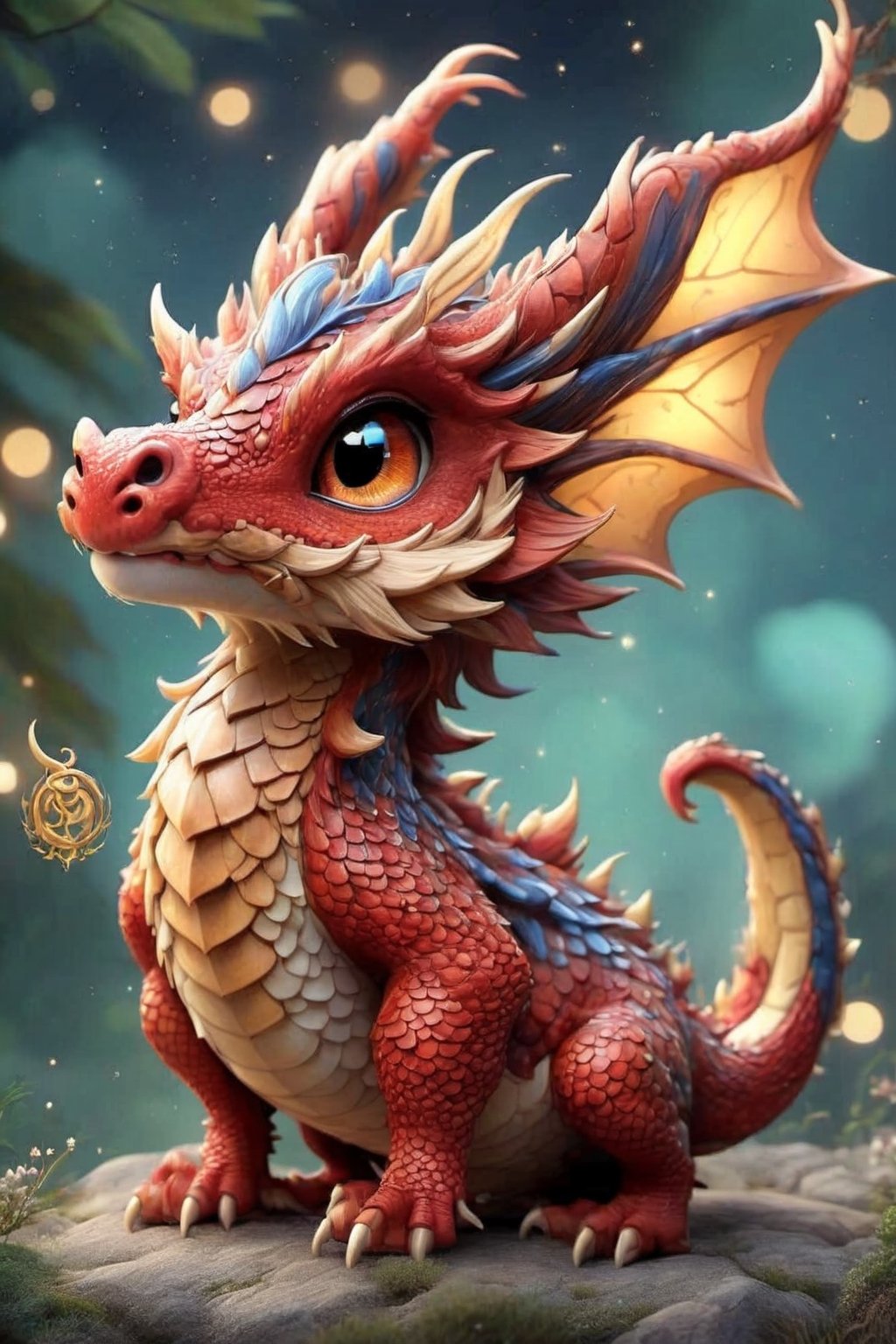 zodiac animal for 2024 is the dragon,BugCraft,Disney pixar style