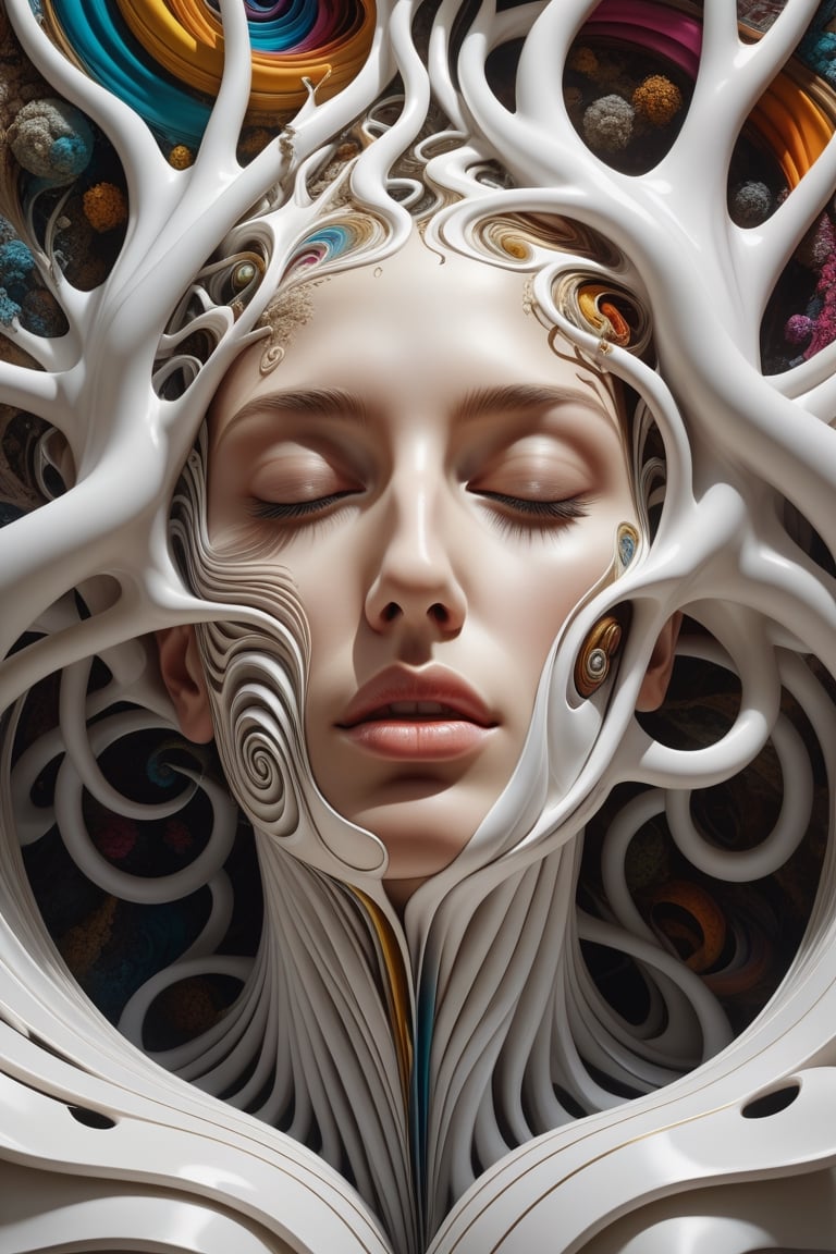 (masterpiece, best quality, high resolution), white hands emerging from a singularity, sleeping face, many hands, vortex, intricate detail, 8k, hdr, World tapestry, fantasy art, conceptual art, surrealism, renaissance painting, colorful, hyperrealism, Flemish baroque, bright neon Alberto Seveso, Igor Morski, Beksinski, Picasso, Broken T, Maze Background, Stunning, Ultra HD, Realistic, Highly Detailed, UHD Drawing, Pen and Ink, Perfect Composition, Beautiful and Detailed Insanely Detailed Octane Rendering, Trending in Artstation, Art Photography 8k, photorealistic concept art, smooth natural volumetric cinematic perfect light