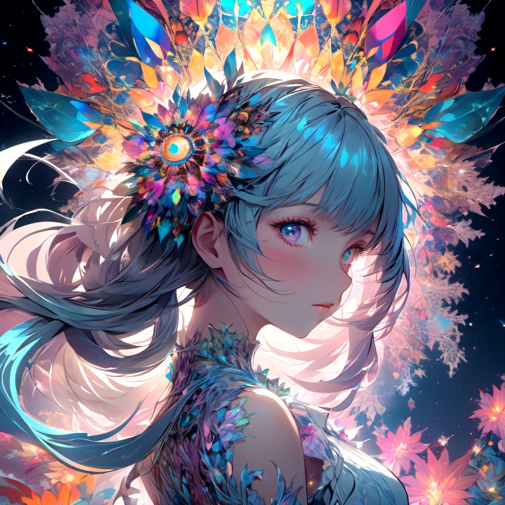 anime,(masterpiece, top quality, best quality, official art, beautiful and aesthetic:1.2), (1girl), upper body,extreme detailed,(fractal art:1.3),colorful,highest detailed,