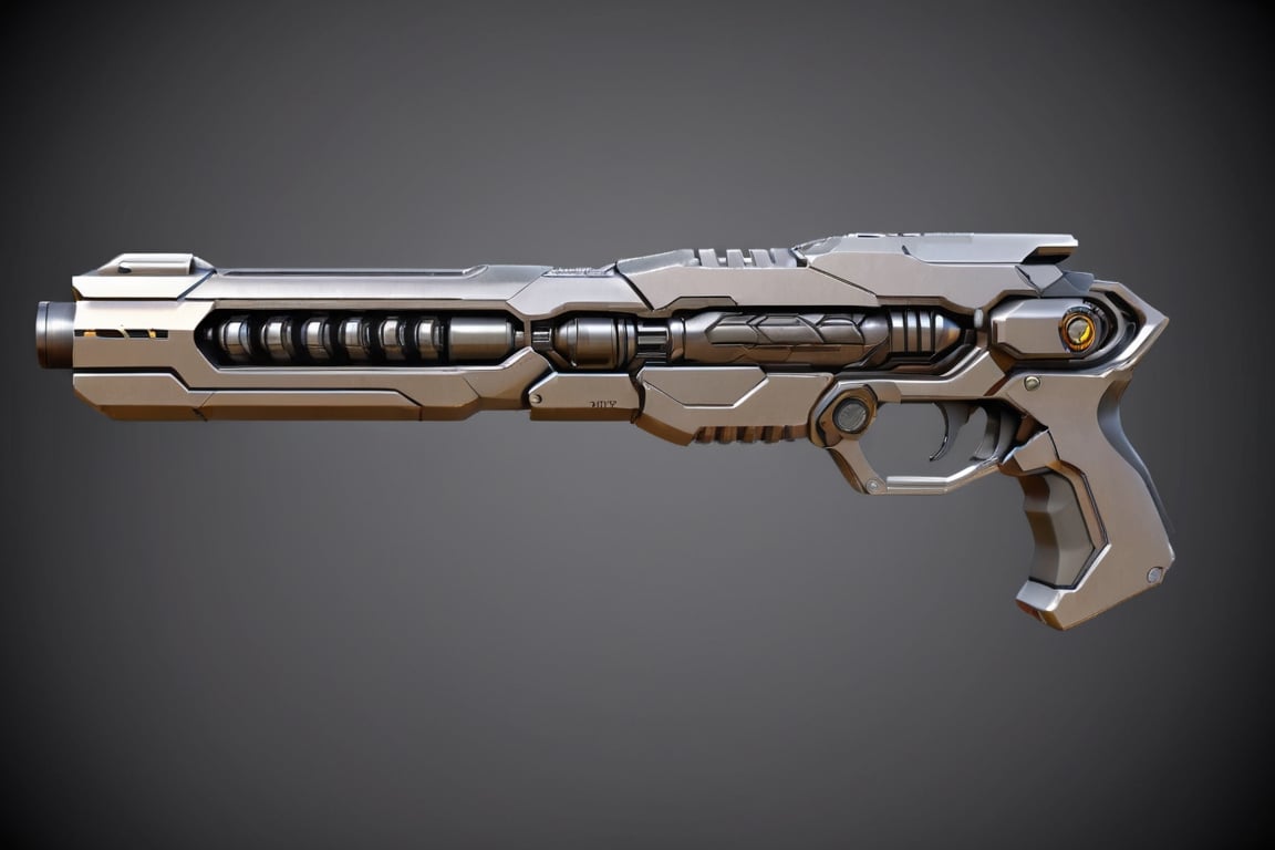 futuristic bio weapon shaped like a gun