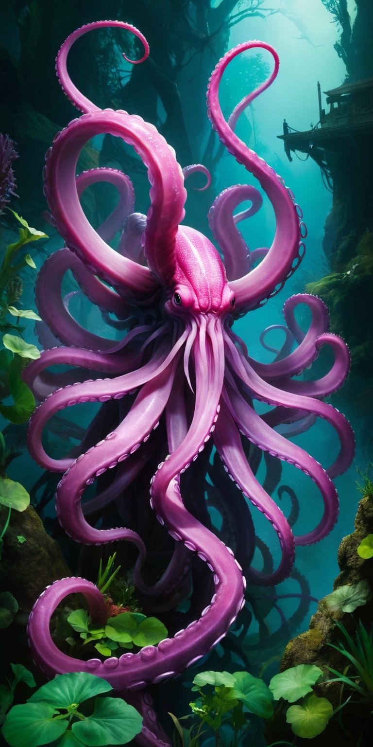 A creature that appears to be a mass of writhing tentacles, each one ending in a sharp, barbed tip. It can extend its tentacles to great lengths, ensnaring and constricting anything that comes within reach.
