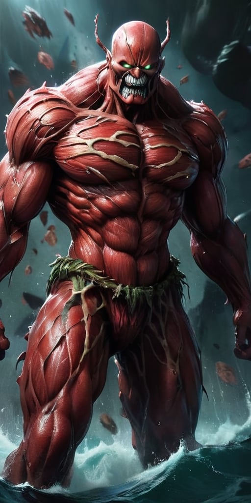 The Abyssal Titan Awoken from the depths of a dark ocean planet, a colossal titan emerges. Its body is a patchwork of grotesque features—eyes of different shapes and sizes, mouths that gnash with jagged teeth, and limbs ending in razor-sharp appendages. It moves with a slow, purposeful gait, leaving destruction in its wake.
