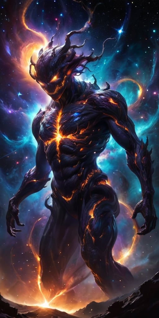 The Celestial Abomination Born from the remnants of a dying star, this cosmic horror defies comprehension. Its body is a swirling mass of stellar matter, constantly shifting and morphing. It radiates intense heat and radiation, incinerating anything that dares to come too close.
