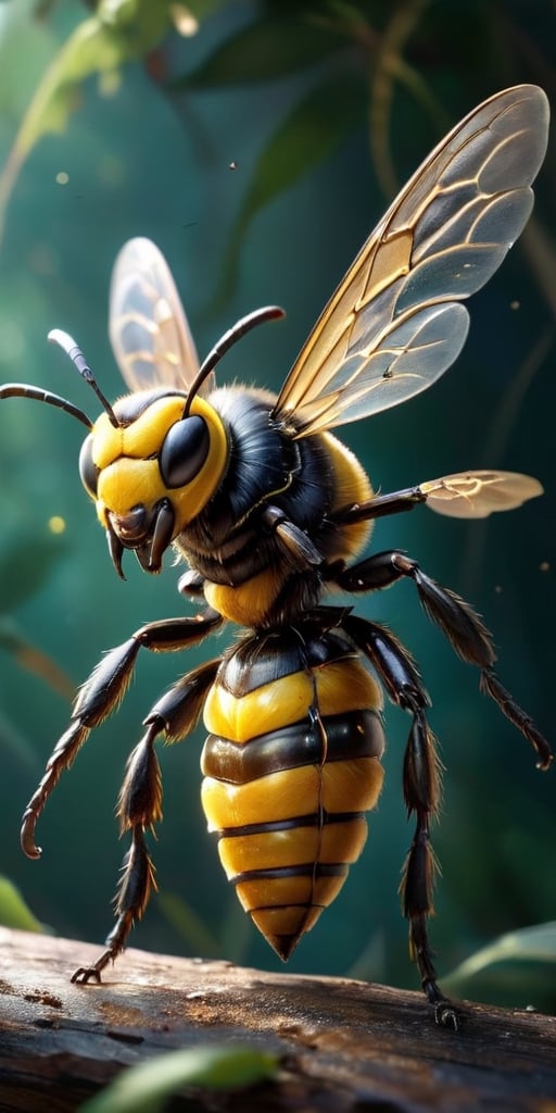 A creature that resembles a gigantic, mutated bee, with a stinger the size of a spear. It can shoot venomous spines from its tail and has a hive mind, allowing it to coordinate attacks with its swarm.
