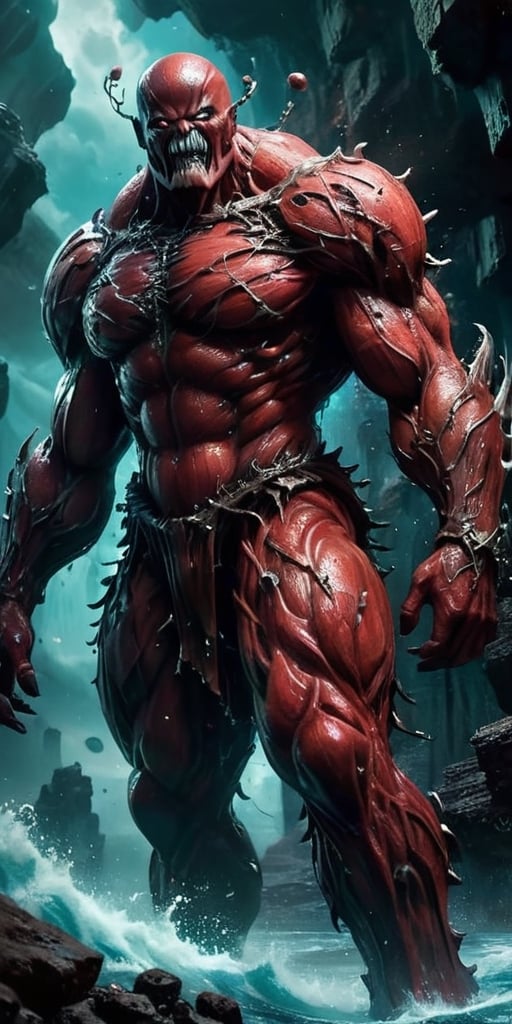 The Abyssal Titan Awoken from the depths of a dark ocean planet, a colossal titan emerges. Its body is a patchwork of grotesque features—eyes of different shapes and sizes, mouths that gnash with jagged teeth, and limbs ending in razor-sharp appendages. It moves with a slow, purposeful gait, leaving destruction in its wake.
