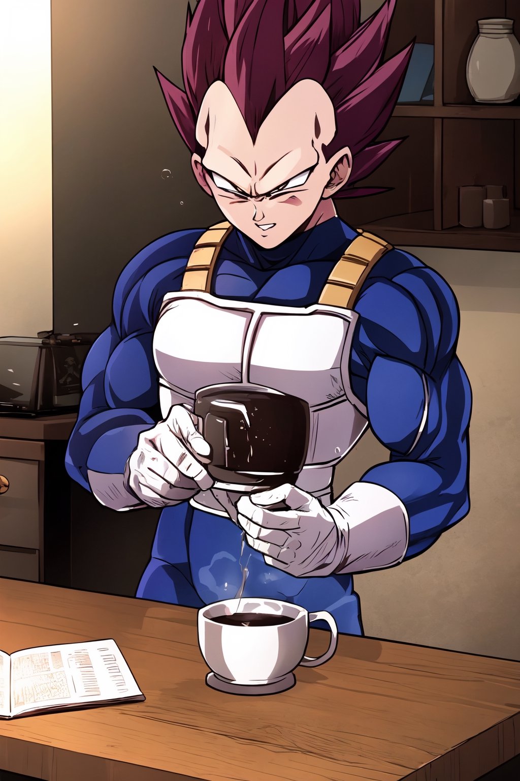 vegeta from dragon ball Z, Pour Over Coffee,