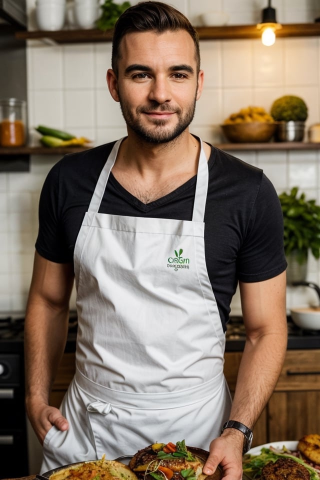 Liam es un vegetariano de 35 años que trabaja como chef en un restaurante vegano. Tiene el cabello corto y rizado, con una barba bien cuidada, y lleva gafas de montura negra. Su estilo de vestimenta es profesional y elegante, con camisas de lino y pantalones de vestir. Liam es un apasionado de la cocina vegetariana y vegana, y se enorgullece de crear platos deliciosos y nutritivos que demuestren las infinitas posibilidades de la cocina basada en plantas. Además de su trabajo en el restaurante, también imparte clases de cocina vegana y colabora con organizaciones benéficas locales para promover una alimentación más saludable y sostenible en la comunidad.