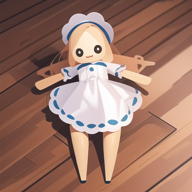 coloredic0n icon, AI Art,3DMM,cute doll, miniature, full body