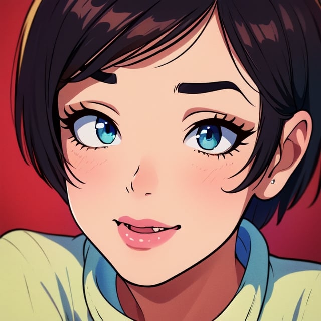 (masterpiece:1.3), (8k, photorealistic, RAW photo, best quality: 1.4), (1girl), beautiful face, (realistic face), (black hair, short hair:1.3), beautiful hairstyle, realistic eyes, beautiful detailed eyes, (realistic skin), beautiful skin, (sweater), absurdres, attractive, ultra high res, ultra realistic, highly detailed, golden ratio