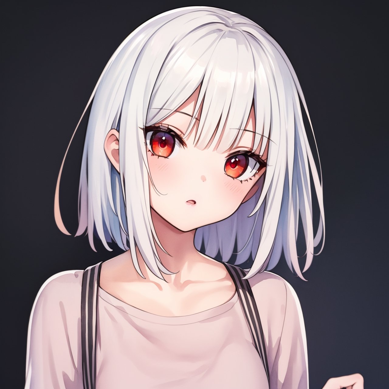 (masterpiece:1.2, best quality), (finely detailed beautiful eyes: 1.2), ((1girl)), (red eyes:1.4), (finely detailed eyes and detailed face:1.3), ((boy with short white hair)), (beautiful and clear background:1.2), (extremely detailed CG, ultra-detailed, best shadow:1.1), ((depth of field)), ((watercolor)), beautiful concept illustration, (orange background:0.5), (illustration:1.1), (extremely fine and beautiful:1.1), (perfect details:1.1), from front, cowboy shot, scenery 