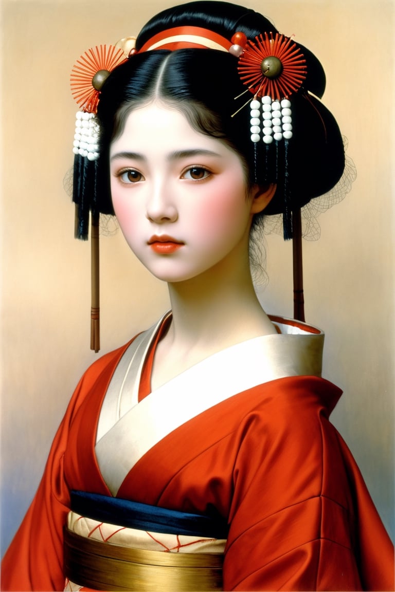 Attractive European teen girl as a Maiko ~ Paul Peel ~ John Singer Sargent ~ Alexandre-Jacques Chantron ~ John William Godward ~ John William Waterhouse ~ Han-Wu Shen ~ Ishitaka Amano ~ Chakrapan Posayakrit ~ Kim Jung Gi ~ Kei Mieno ~ Ikushima Hiroshi ~ WLOP ~ William-Adolphe Bouguereau ~ Alphonse Mucha ~Luis Royo ~ Jock Sturges photography ~ Range Murata ~ David Hamilltonn photography ~ Stylish Woman Pop Art Illustration isolated on a transparent background, European-Japanese teen