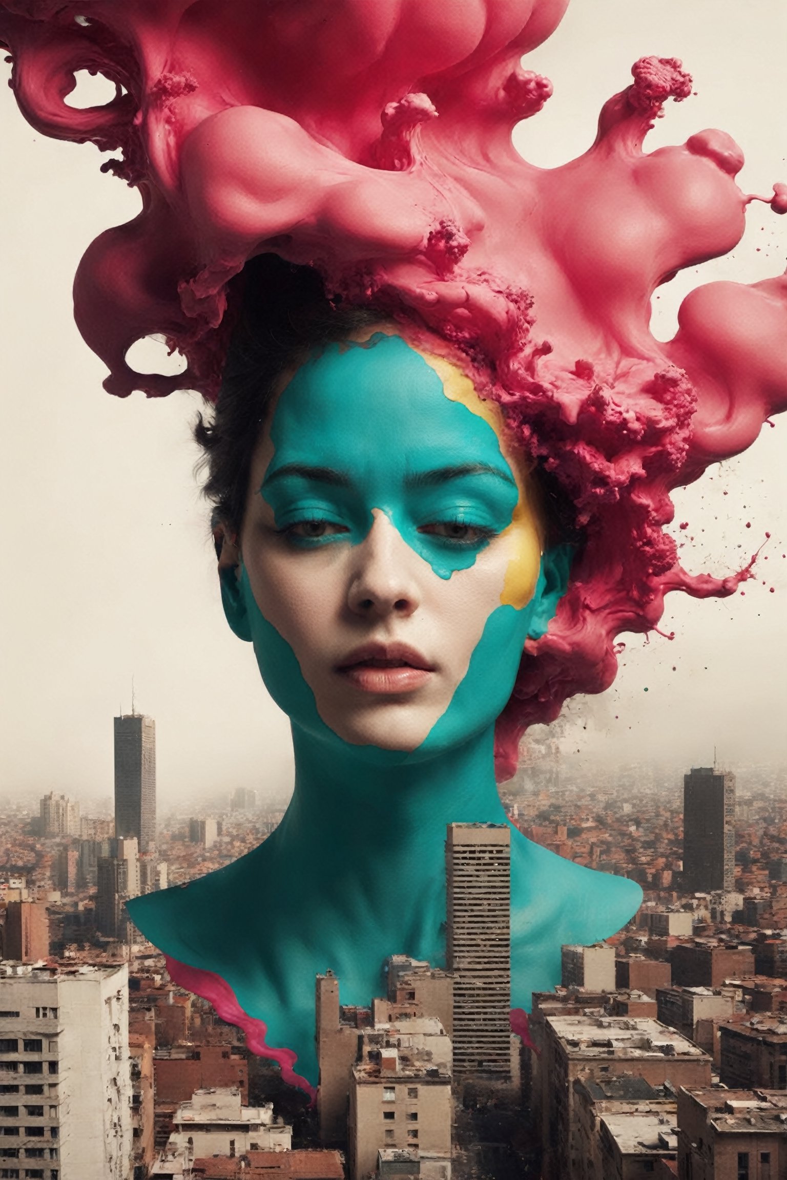 in style of Alberto Seveso, city landscape