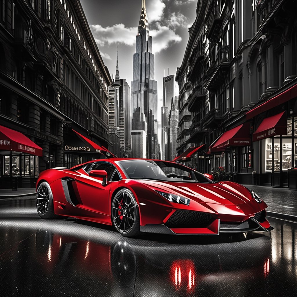 (masterpiece, top quality, best quality, beautiful and aesthetic), extremely detailed, hyper realistic, (Cinmatic:0.4), high_res, wide shot, stunning photorealistic, More Detail, Selective color photography a (Red supercar) against a black and white city landscape backdrop, professional photography, selective color photography, 

Intricate Precision Meticulous Elaborate Exquisite Detailed Complex Fine-grained Obsessive Perfection Microscopic High-definition Elaboration Richness Nuanced Princess Ultra-Realistic Hyper-realism Fine-detailing Thoroughness Prolific Comprehensive Multilayered Intensive Microcosmic Detailed-oriented Masterful In-depth Exactitude Dense Profound

Photorealistic CGI VFX by FrameStore + Weta + Digital + Industrial Light & Magic + DNEG cinematography beautiful celestial filigree imagination dreamlike art hyperdetailed highly intricately detailed hypervivid, intricate details, HDR, beautifully shot, hyper realistic, sharp focus, 64 megapixels, perfect composition, high contrast, cinematic, atmospheric, moody