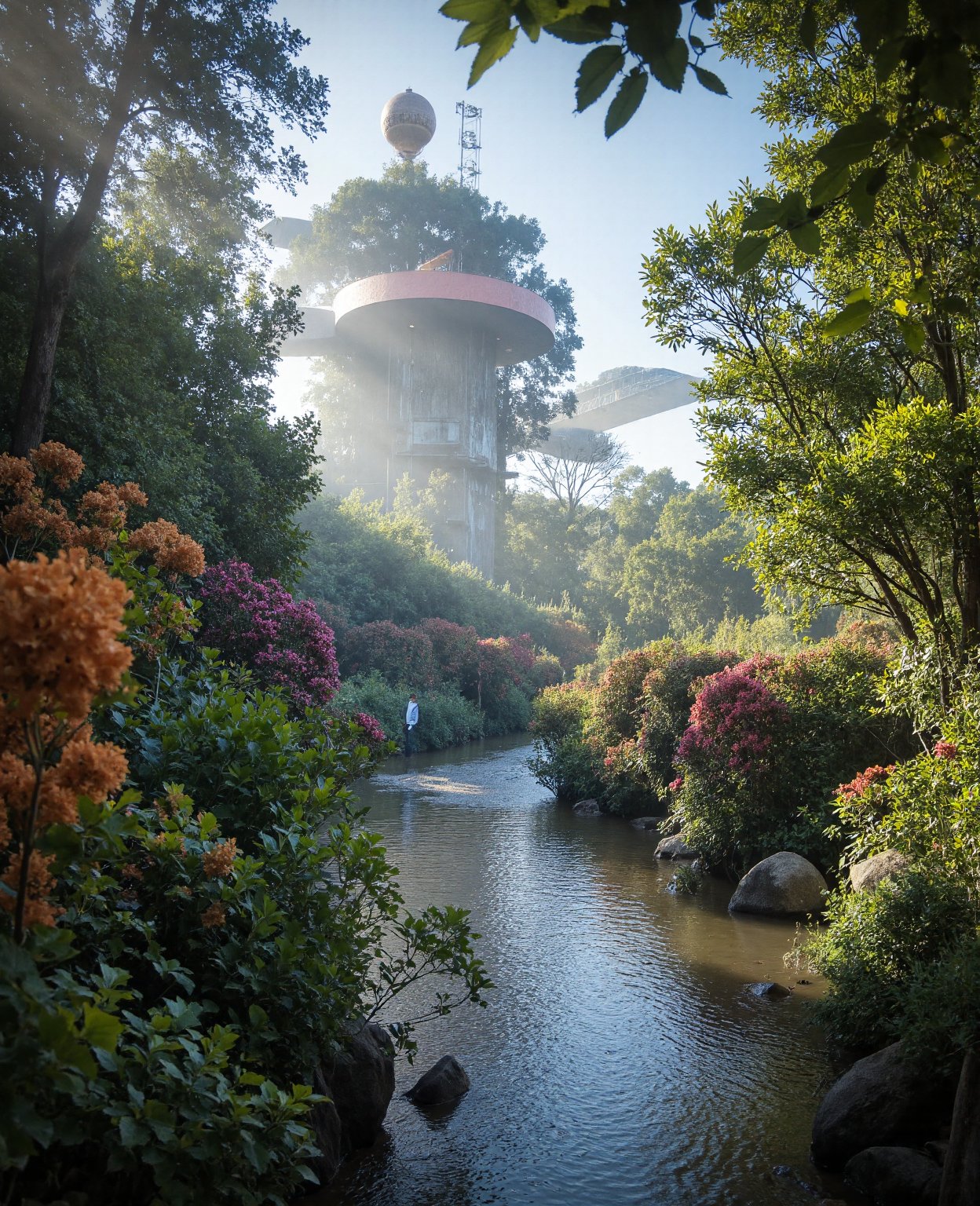 A surreal, dreamlike garden with floating islands, strange flora and fauna, (best quality,4k,8k,highres,masterpiece:1.2),ultra-detailed,(realistic,photorealistic,photo-realistic:1.37), vibrant colors, cinematic lighting, ethereal atmosphere, magical realism, imaginative, whimsical