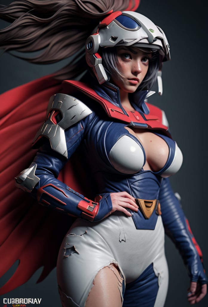 Super Sexy Superheroines, ultra-detailed, 
((High resolution)),((high detailed)), cowboy shot, photo realistic, masterpiece, official art, cyberspace background,in a battlefield,fighting in a ferocious battlefield,
photo, best quality, 8k resolution, 
sole_female, character focus, 21 years old, grey hair, short hair, two buns, Resemble Ana de Armas, gundam girl, multi-color white red blue gundam armor suit, beautiful eyes, (delicate face), perfect detail, perfect feet, sexy legs, open legs, medium breast, nice boobs, lots of exposed skin, full body, prepare to fight, cyborg head gear, cleavage cutout, torn clothing, torn armor, ripped armor, damaged armor, dirty armor, wounded face, dirty face,
cinematic lighting, dark studio, ((hyper detailed face)),((hyper detailed eyes)),(((exposed thighs))),gundam musume,3DMM,sexrobot,baiken,urban techwear,perfecteyes