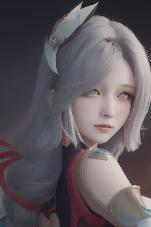 masterpiece, best quality, 1girl, (colorful), (finely detailed beautiful clear eyes and detailed face), cinematic lighting, bust shot extremely detailed CG unity 8k wallpaper, loot from behind, look on viewer