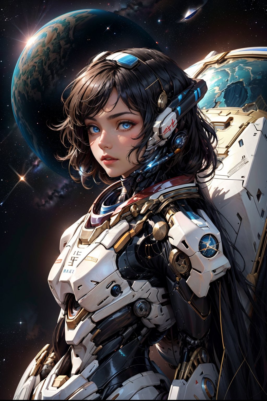 
Beautiful_woman, Mecha_suit, Watching, Gazing, Blackhole, Galaxy, Space_adventure, Futuristic, Stellar_wonder, Cosmic_beauty, Astronomical, Sci-fi, Enigmatic, Captivating, Celestial_watcher, Space_explorer, Star_gazer, Extraterrestrial, Mesmerizing_view, Unearthly, Interstellar_journey.