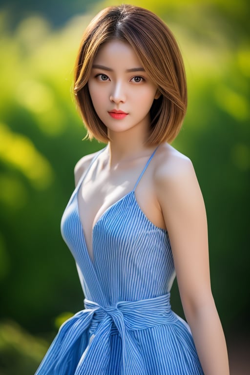 ultra high res, (RAW photo, photorealistic:1.4), (waist shot:1.6), perfect anatomy, ideal ratio body proportions, shiny skin, detailed skin, detailed face, detailed eyes, detailed waist, (1girl:1.4), 20yo, symmetrical eyes, looking at viewer, beautiful costume, (beautiful background:1.3), dramatic lighting, (8k, masterpiece, best quality:1.4)