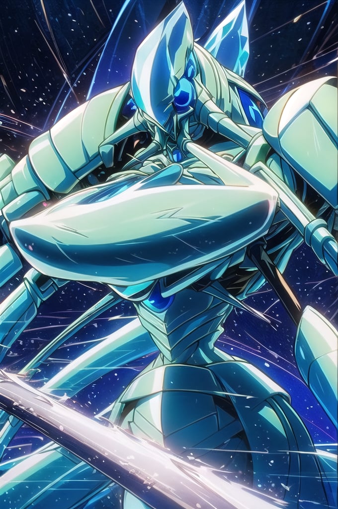 Cocytus, masterpiece, best quality,
1monster, solo, 
night, winter, blizzard,
Insect, InsectMonster, four limbs monster, four arms and four hands, two arms on the left, two arms on the right, warrior, sword holder, halberd holder, six eyes, (three eyes on the left, three eyes on the right), light blue, skin, light blue armor, Arthropod, blue eyes, long tail, 
4 arms,light blue skin,Blue eyes,Long tail